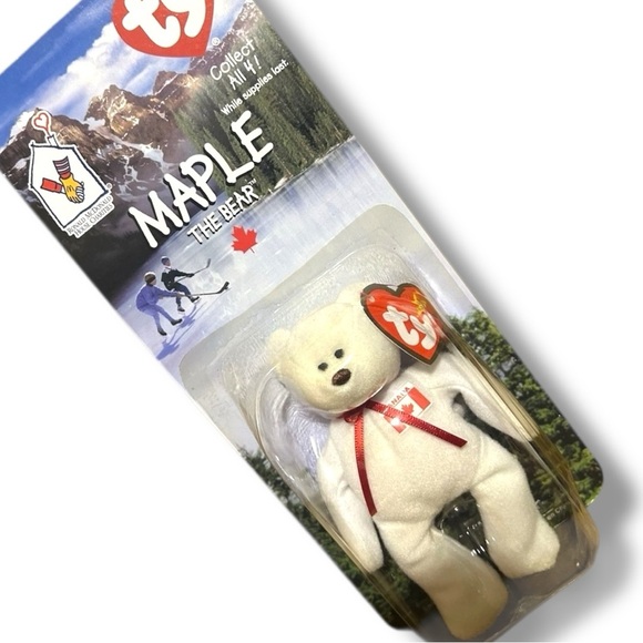 Set of 4 McDonald’s TY Beanie Babies Brittania Glory Erin Maple Error Edition - Picture 7 of 11